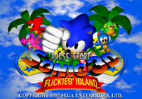 une photo d'Ã©cran de Sonic 3D - Flickies Island sur Sega Saturn